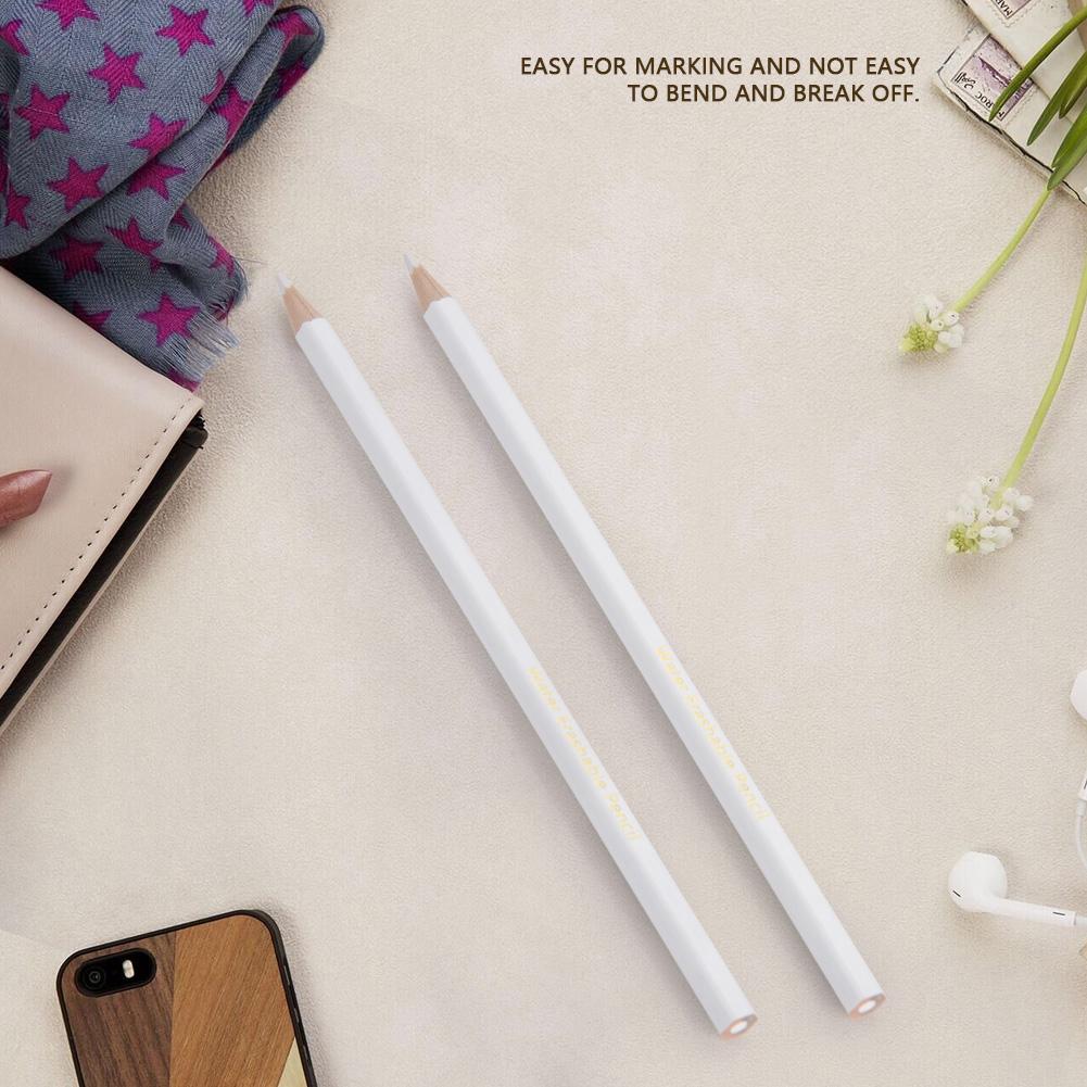12PCS Water Soluble Pencil White Sewing Marking Pencil Dressmaker Practical Tool Boho Maxi Dress Sewing Patterns 14-24 Non Marking Pencil for Pattern
