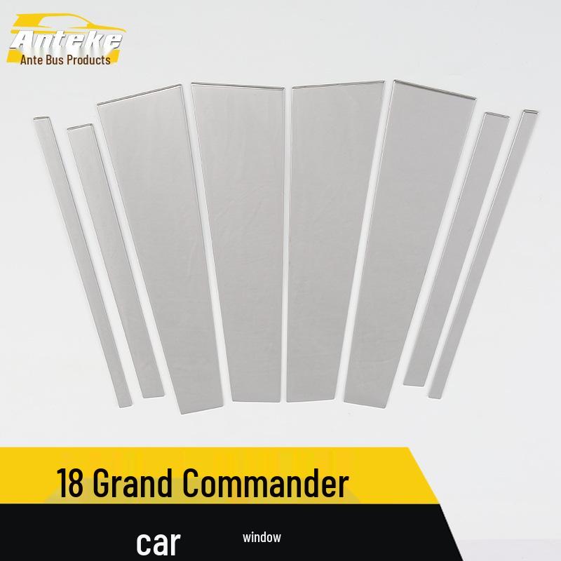 Stainless Steel Window Trim for 2018 Jeep Grand Commander