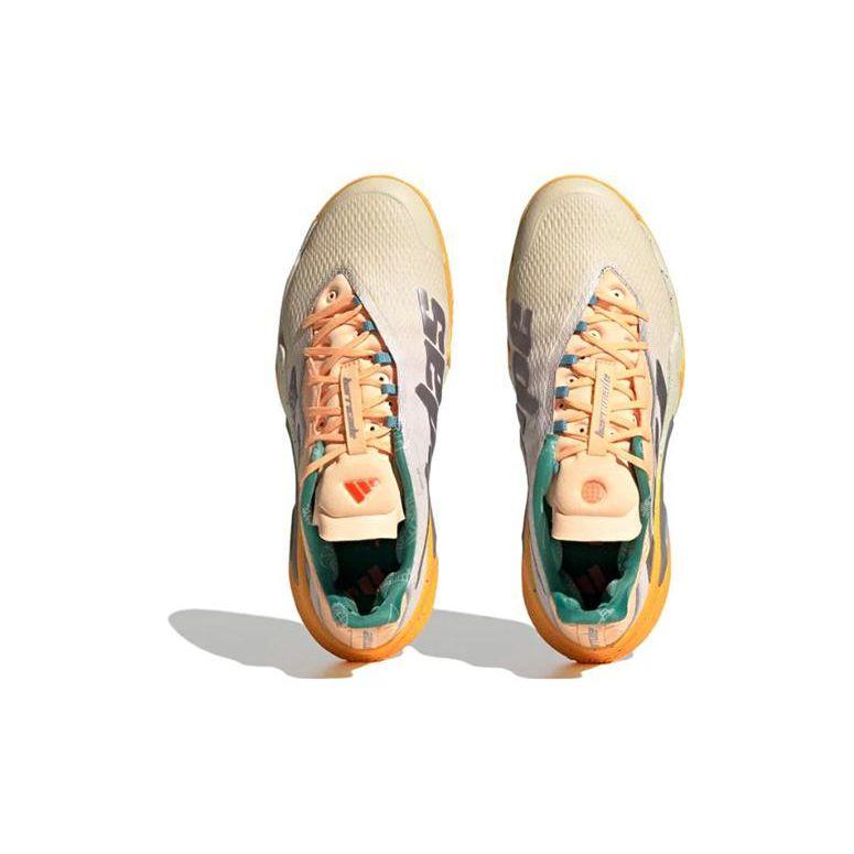 adidas Barricade Tinta Bianca Arancione Acido Sneakers Uomo Talpa-Metallizzato HQ8416