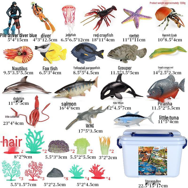 Wild Safari Animal Figurines: Giraffe, Elephant, Rhinoceros, Brown Bear, Tiger, Lion, Leopard, Hippopotamus - Solid Cognitive Toys