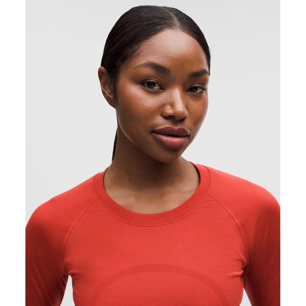 Lululemon Swiftly Tech Long Sleeve Shirt 2.0  Waist Length Dare Devil Dare Devil