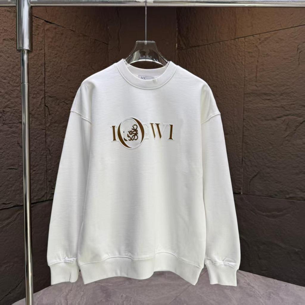 Meng Family Autumn/Winter Couple Hoodie with Badge Embroidery - Casual Breathable Round Neck Top