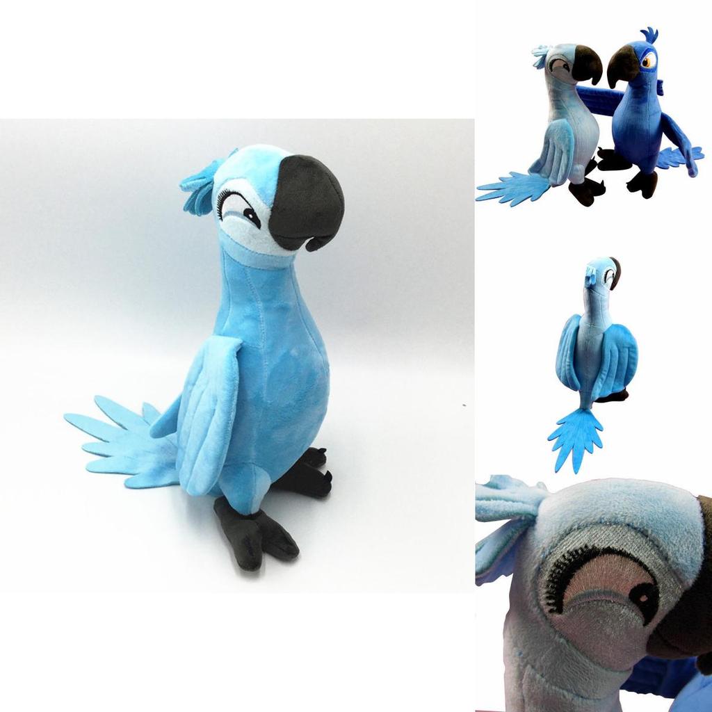 Adorable 30cm Rio Movie Plush Toy Parrot Bird Stuffed Animal Doll Perfect For Kids