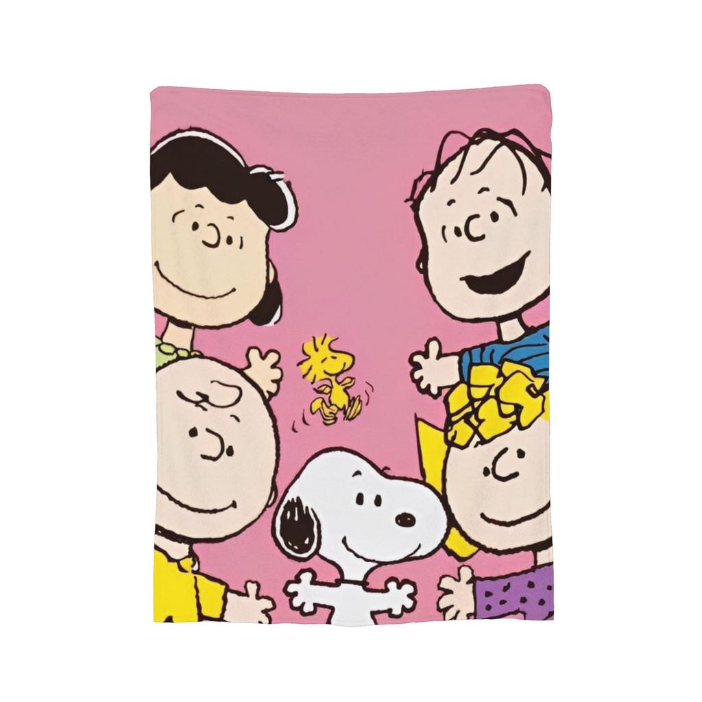 Cute Cartoon Snoopys PARK Blanket Cover Flannel Lightweight Throw Blankets for Car Sofa Couch Bedroom Quilt