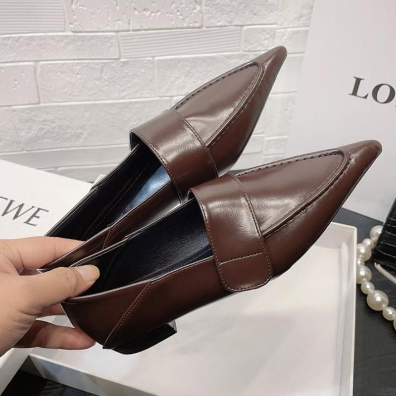 Designer Retro Women's Fashion Shallow Mouth Office Shoes Spring and Autumn Elegant Square Low Heel Women's Shoes