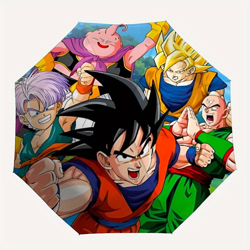 

1pc Dragon Ball Automatic Folding Umbrella, Portable Collapsible Design, 8-Rib Iron Frame, , All-Season Casual Outdoor Accessory for Christmas Birthda