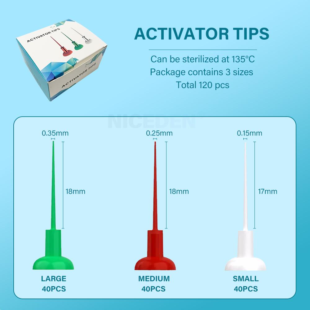 Niceden Zahnärztlicher Ultraschall-Scaler Akku-Scaler 120 Stk. Spitzen Endodontischer Irrigator Chirurgie Zahnärztliche Wurzelkanal Handstück Zahnarztwerkzeuge