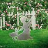 Pet Memorial Garden Stake Guardian Angel with Pet Garden Decor Outdoor Cat Dog Memorial Sign for Pet Owners Yard Art Decoration