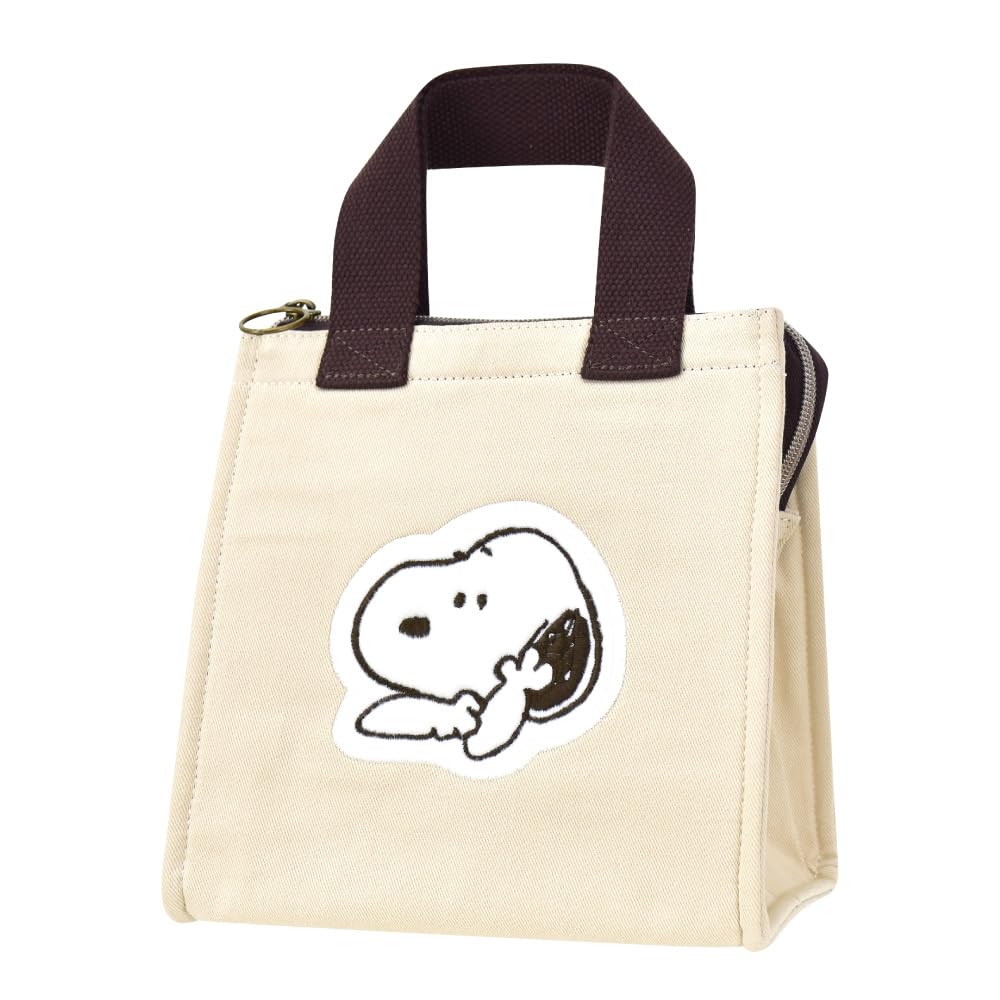 Snoopy Lunch Insulated Lunch with Ice Pack Perfect for and Suitable for and Cute Character snoopy0197 Tote, Bag, Small, Zippered, Pocket, Commuting,