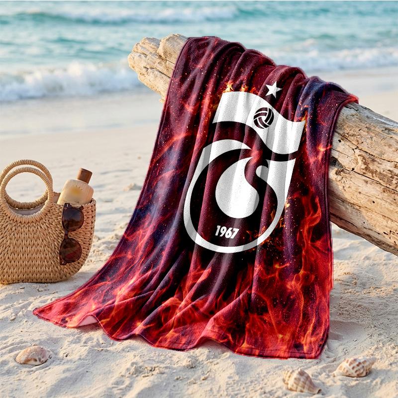 Trabzonspor FC Print Mikrofaser Strandtuch Schnelltrocknend Saugfähig Großes Handtuch für Strand Schwimmen Reisen
