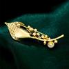 Senior Brooches Flower Leaf Brooch Pins for Women Suit Pendant  Fashion Brooches Jewelry
