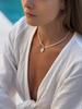 Weiße Muschel Choker Halskette