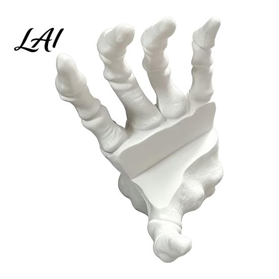 Creative Study Room Decorations Gothic Skeleton Hand Book Stand Desktop Card Display Holder Decorative Halloween Ornaments Ornament for Home Office