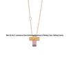 D Letter Diamond Cross Necklace: Luxurious, Versatile, Unisex Clavicle Chain
