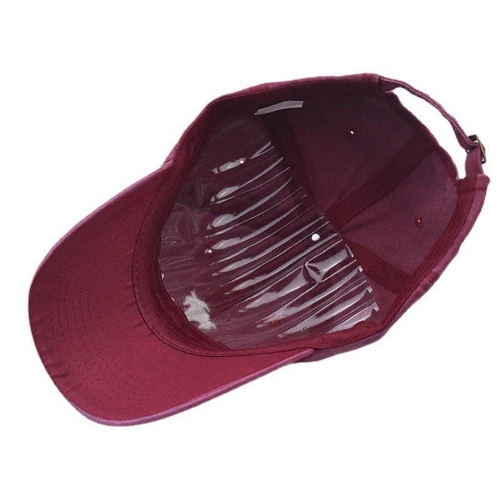 Thin Embroidery Baseball Hat Retro Washed Cotton Baseball Cap Versatile Duckbill Cap Street