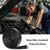 Automotive Heat Protection Sleeve - Fiberglass Wire Cover, Heat Resistant Hose Shield, Electrical Cable