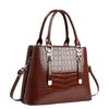 Crocodile Pattern Tote Bags with Top Handle Crossbody Purses for Women Handbag and Purse Women's Patent Leather Top-handle Work Shoulder Satchel