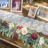33x300cm White Polyester Table Runner Vintage Lace Wedding Birthday Party Desktop DIY Decor Home Romantic Atmosphere Tablecloth