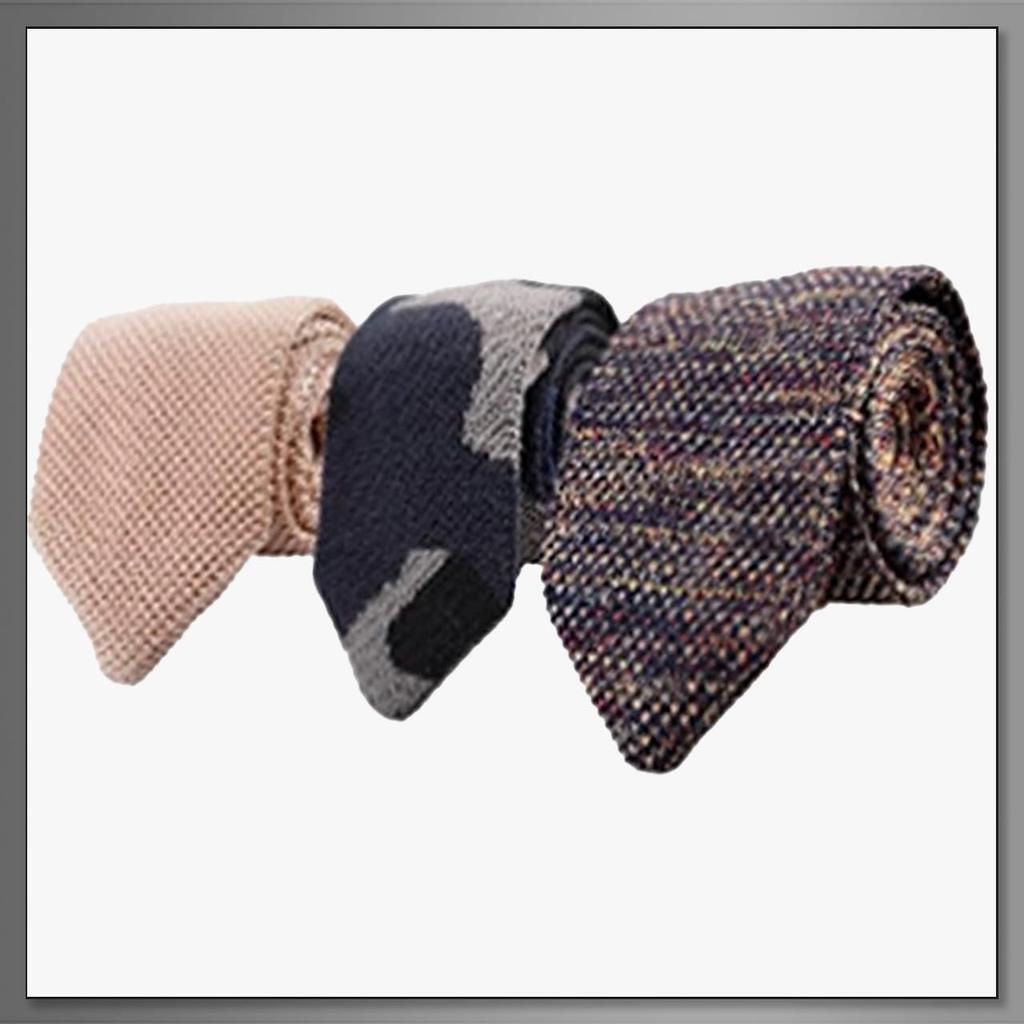 [Buzz Selection] Knit Tie, Business Casual, Simple, Polyester, Slim Fit, Men's Suit, AC422(A13)