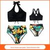 European & American Parent-Child Split Bikini Swimsuit Set