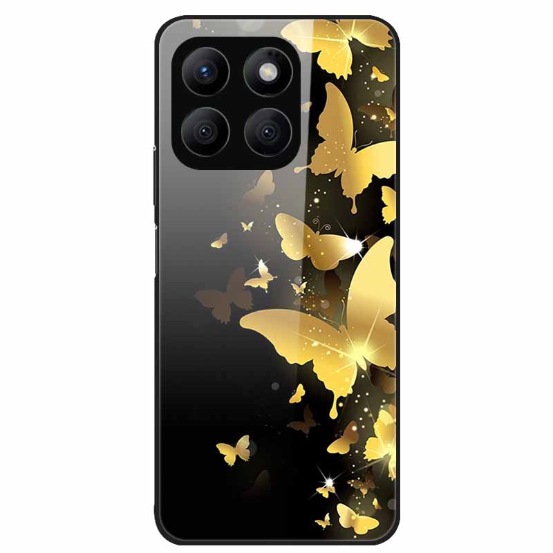 For Honor X8C Case Tempered Glass Hard PC Back Shell for Honor X8C 4G Phone Cases Bumper Covers for HonorX8C X 8C Fashion Shells