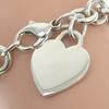 TIFFANY&Co. Return to TIFFANY & Co. Bracelet Heart tag Silver925 heart 34.1g Women Used