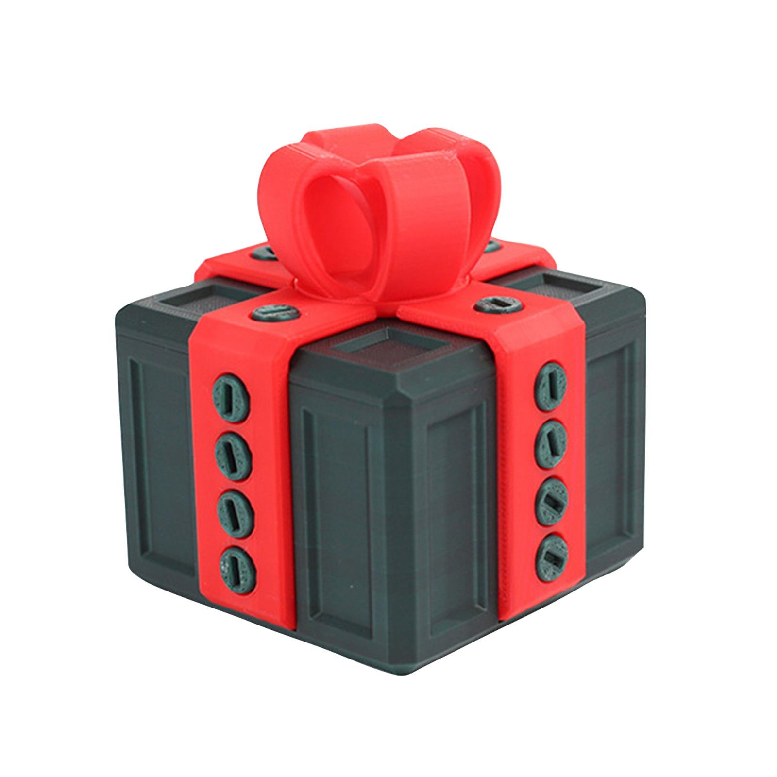 

Fun Gift Box - Educational Prank Gift, Thanksgiving And Christmas Elephant Party Game For Boys And Girls. Unique Santa And Birthday Surprise Box, F S червоний