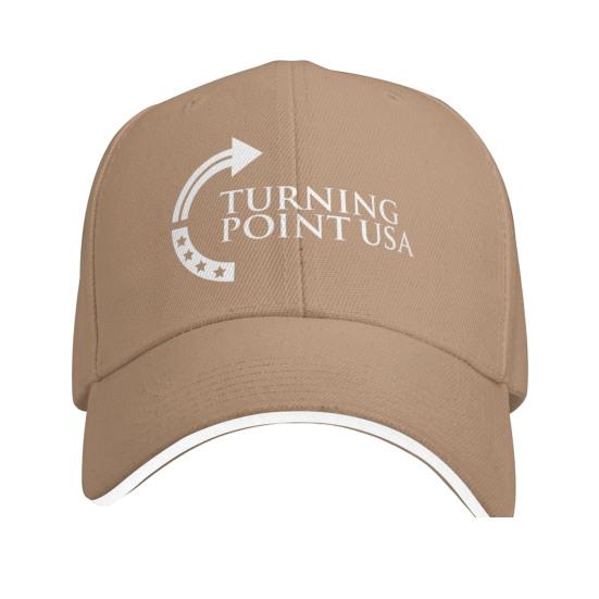 Turning Point USA Charlie Kirk Hat Unisex Adjustable Baseball Cap for Men Women Vintage