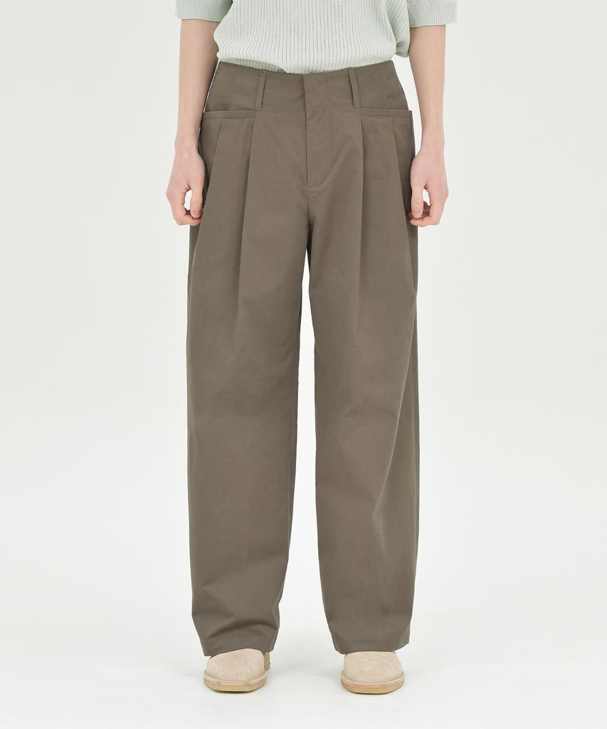 Beulaunyadeu Structured Wide Pants, Brown