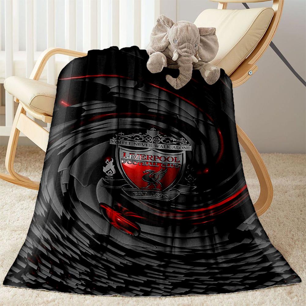 Coperta Morbida Calda Accogliente del Liverpool Football Club Ottima per Sedia da Ufficio Sedia Letto Per Tutte le Stagioni Arredamento Elegante Regalo per Viaggi Casa Compleanni
