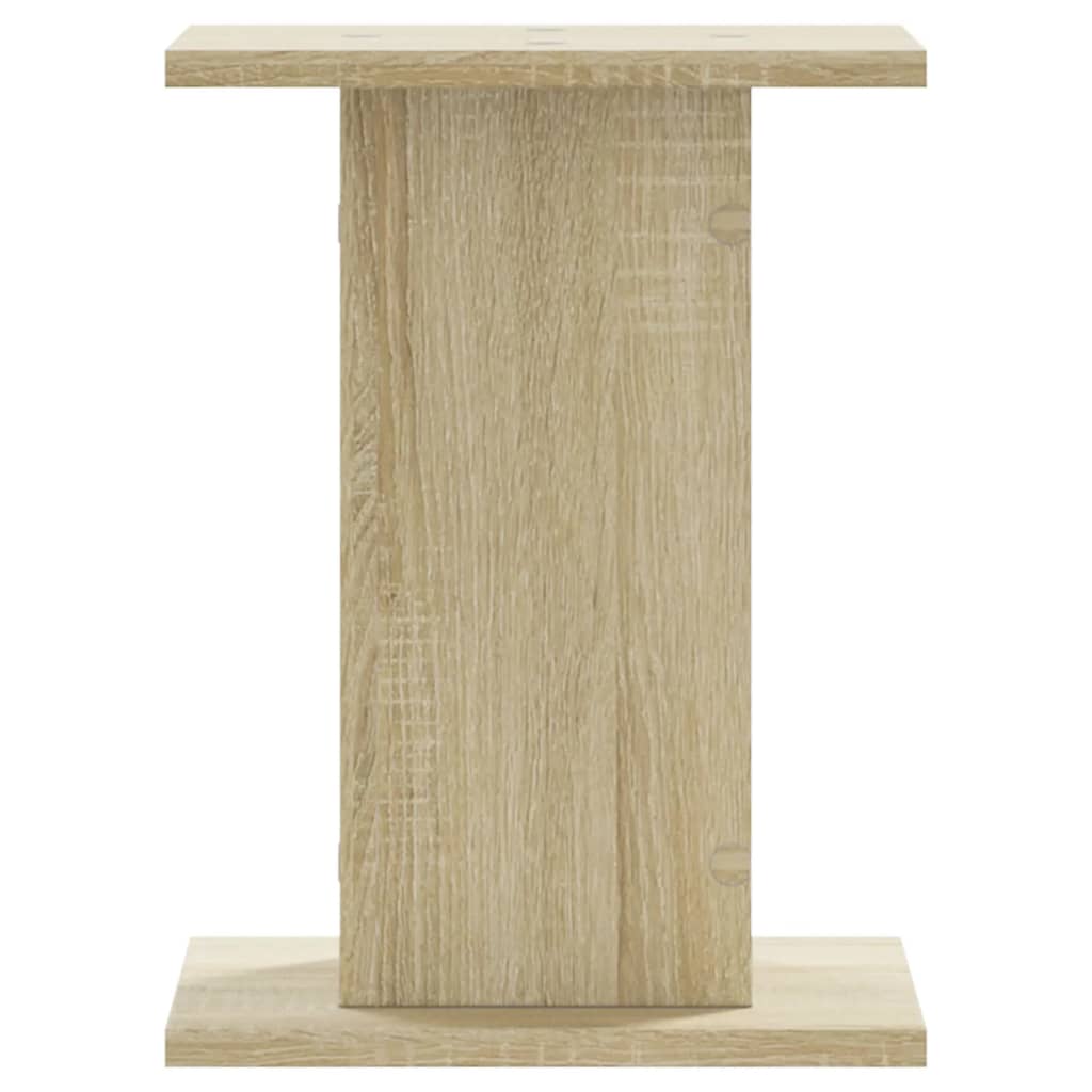 Speaker Stands (2 Pcs) Sonoma Oak Finish 30x30x40 Cm Particleboard