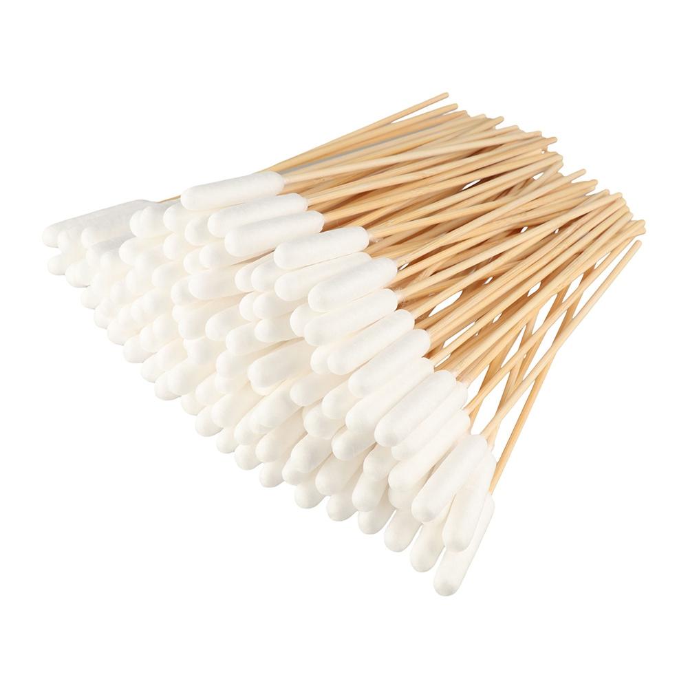 

50pcs 15cm Pet Cotton Swabs Disposable Single-head Dog Wash Ear Stick Dirt Removal Cotton Swabs Pet Ear Cleaning Cotton Swabs