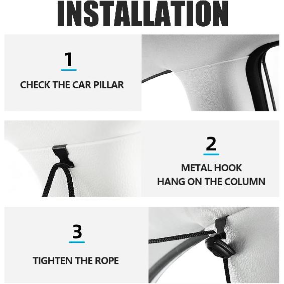 Auto-Sichtschutzvorhang - Universeller Auto-Trennvorhang für den Rücksitz, Verdunkelnde Sonnenschutzblenden, Seitenfensterabdeckungen für Reisen, Camping, Nickerchen, Schlafen (1 Stück)