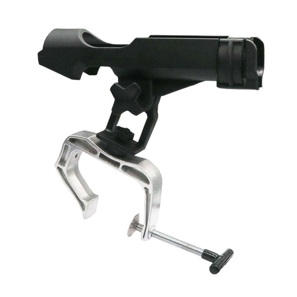 Fishing Rod Holder Quick Installation Clamps Mount Stand Fishing Gear Accessory Aluminum Lock Rod Device Rod Bracket