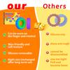 6/12Pack Sensory Fidget Rings – Finger Spinner for Anxiety Relief, Quiet Toys for Classroom, Party Favors & Pinata Stuffers