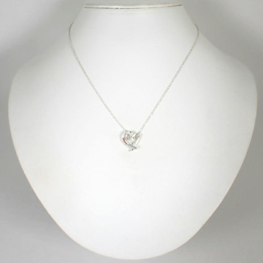 [Used] TIFFANY/Tiffany 925 Loving Heart LOVE Pendant/Necklace/j64-2