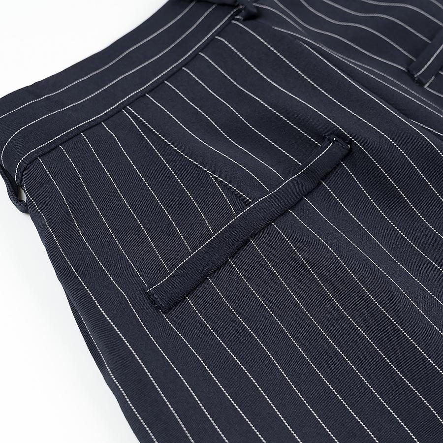 2025 Spring Women's European-American Striped Casual Straight-Leg Pants