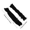 Kawaii Lace Ruffle Arm Sleeves Bowknot Strapping Fishnet Design Lace Gloves Elastic Cuff Mesh Gloves Clothes Accessories