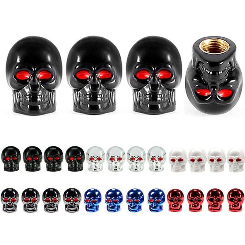 Riding Decoration Skull Style Electric Scooter Valve Stem Cap Protective Cover Tyre Accessories Dust-proof Cover