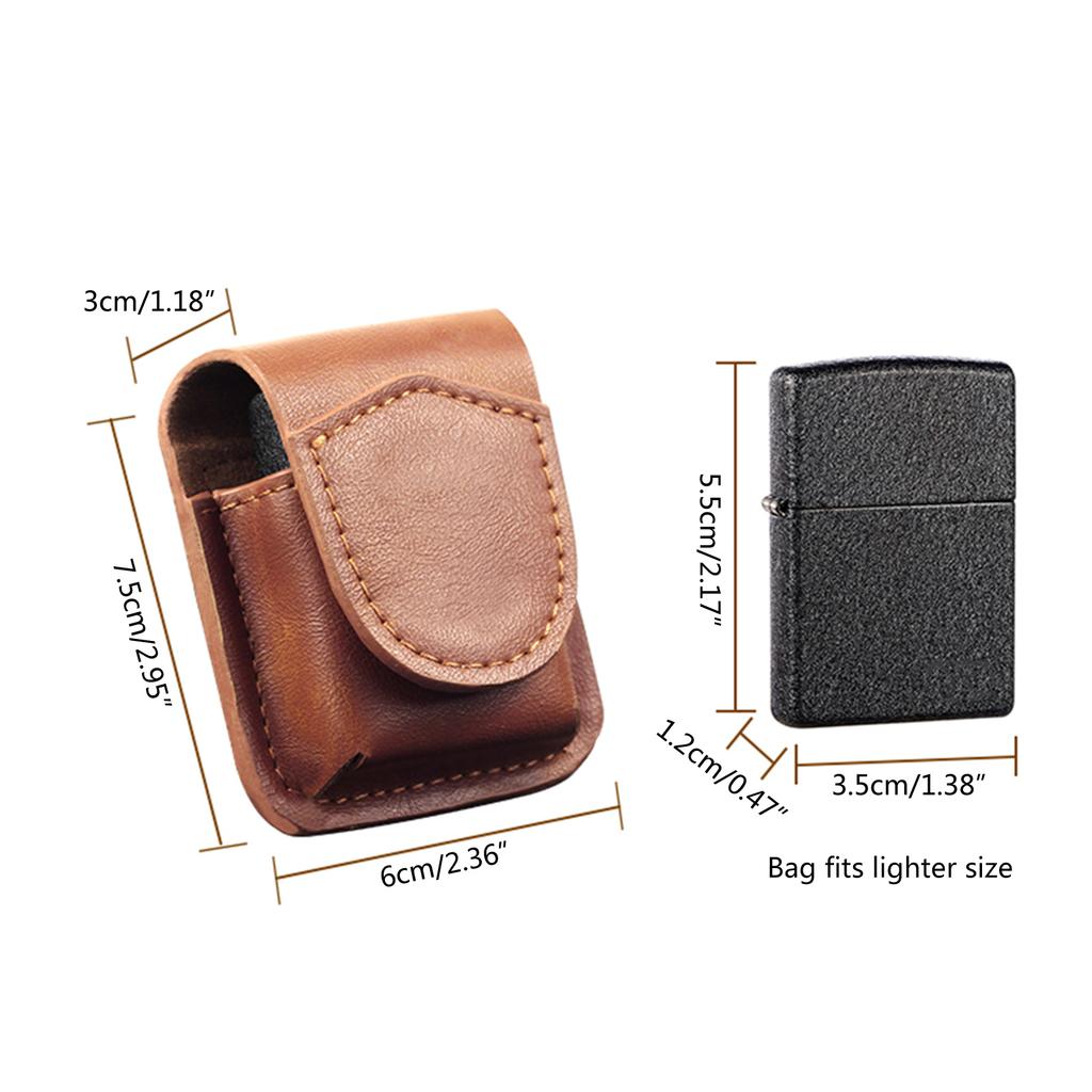 Elegant Lighter Storage Pouch PU Case for Professionals Lighter Organizers Lightweight Firelighter Holder Long lasting