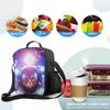 Cat Astronaut Insulated Lunch Box for Girls Boys Leakproof Portable Lunch Bag with Adjustable Shoulder Strap Reusable Cooler Bag
