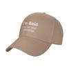 I'm Bald. More Questions? Baseball Cap Christmas Hat Golf Cap Big Size Hat Fishing Hat Trucker Hats For Unisex Women's