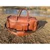 Travel Bag, Duffle Bag, Travel Holdall, Cabin Luggage, Holdall, Lightweight Luggage, Carry On Baggage, Brown Gym Bag, Workout Bag Leather