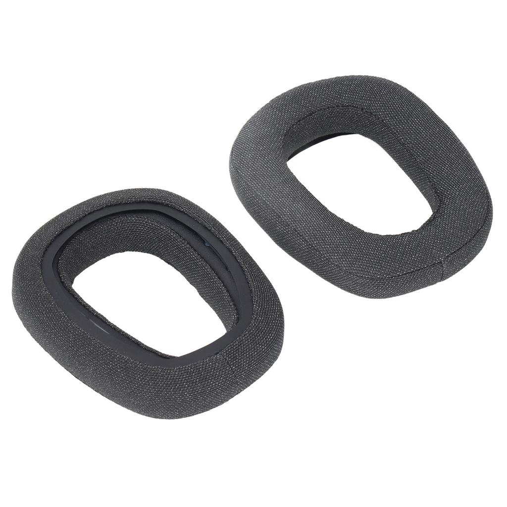 2pcs Replacement Ear Pads Professional Noise Insulation Breathable Cotton Linen Fabric Memory Foam Soft Comfortable Ear