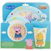 Set de pique-nique - STOR - Peppa Pig - 5 pièces - Réutilisable - Rose