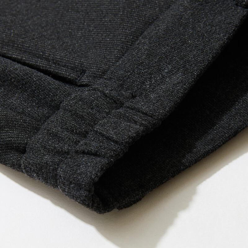 JOW Men's Wool Blend Business Casual Straight-Leg Trousers