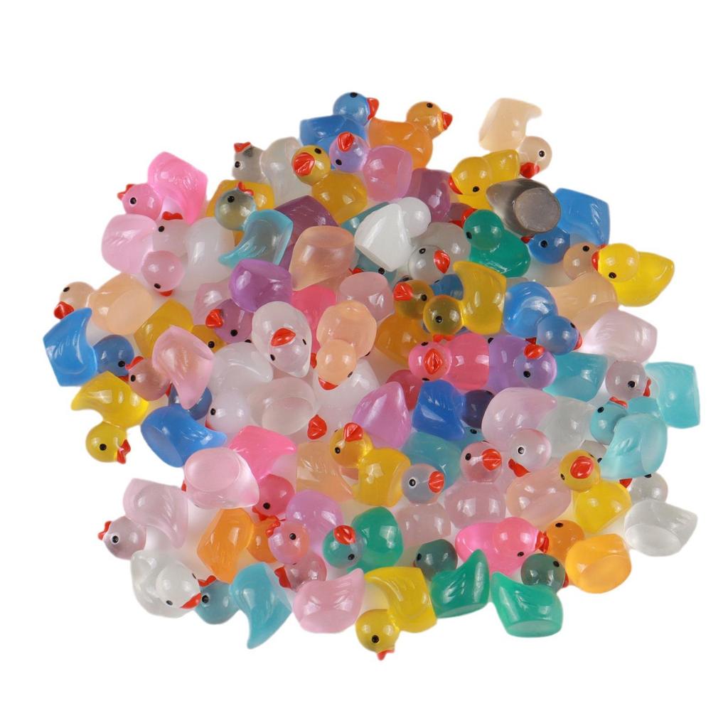 Świecący w ciemności żywiczny Kaczuszek Urocze Zwierzątko Etui na Telefon i Dekoracja Domku dla Dzieci