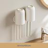 Punch-Free Wall-Mounted Toothbrush Holder & Cup Set