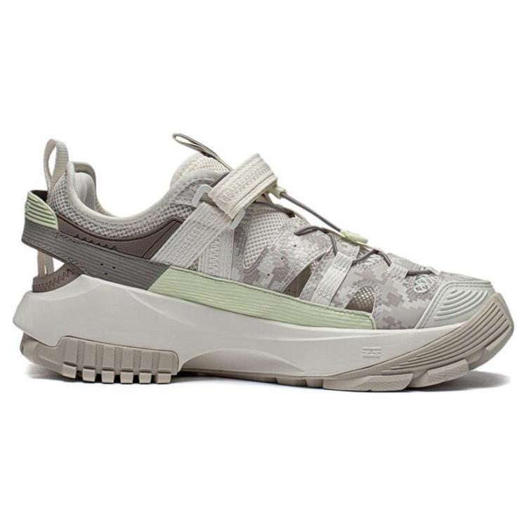 Li Ning CF Linian V2 Rutschfest Abriebfest Niedrig geschnittene Sport-Freizeitschuhe Herren Mondlichtgrau AGLT079-1