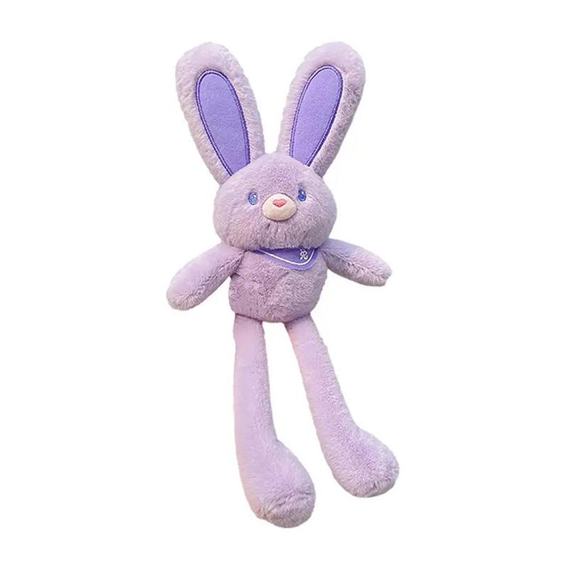 

Плюшевый кулон-кролик с висячими ушами, мягкий плюшевый брелок-кролик, аксессуары для рюкзака, подвеска для украшения автомобиля, подарок на день рождения для девочки фиолетовый
